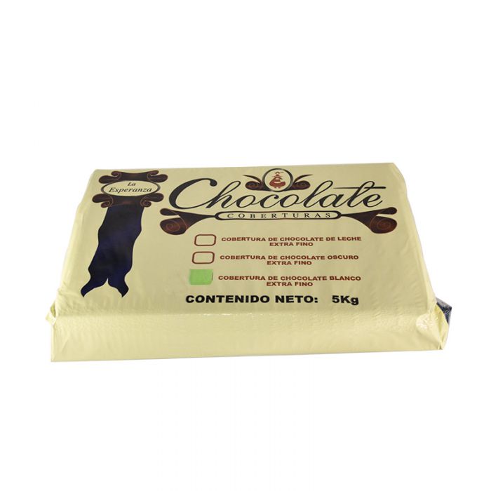  - Cobertura extra fina de chocolate blanco La Esperanza 5 kg - 1