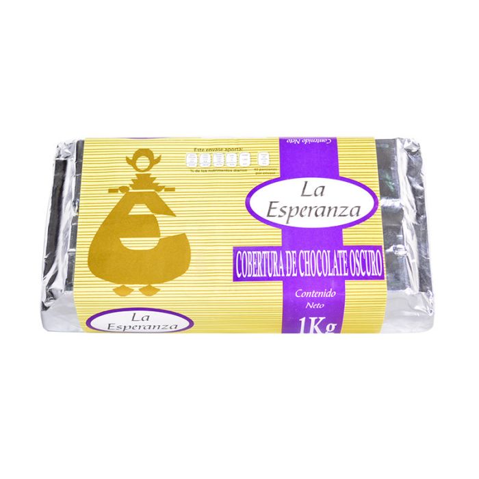  - Cobertura fina de chocolate oscuro La Esperanza 1 kg - 2