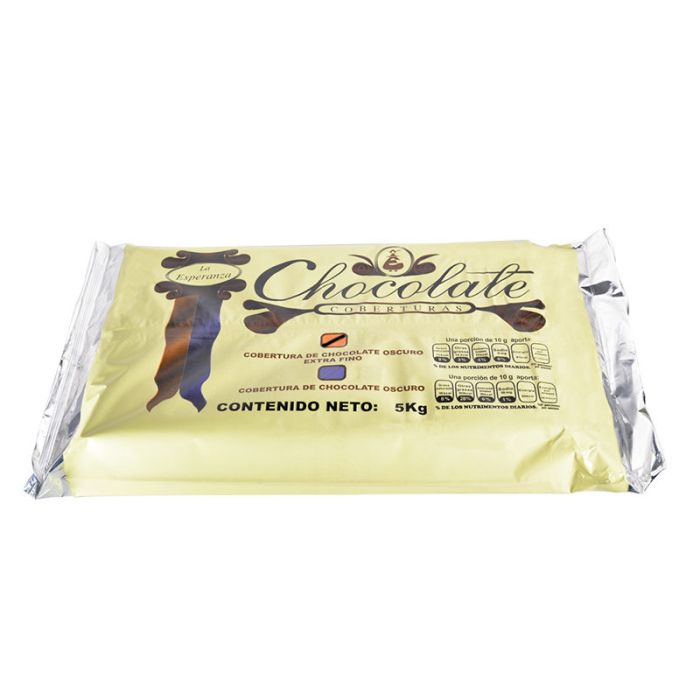  - Cobertura extra fina de chocolate oscuro La Esperanza 5 kg - 1