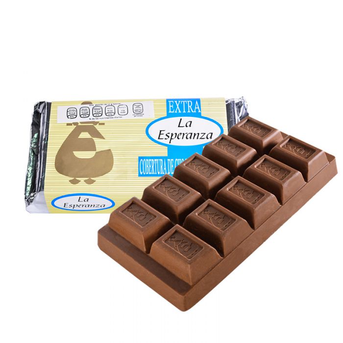  - Cobertura extra fina de chocolate de leche La Esperanza 1 kg - 1