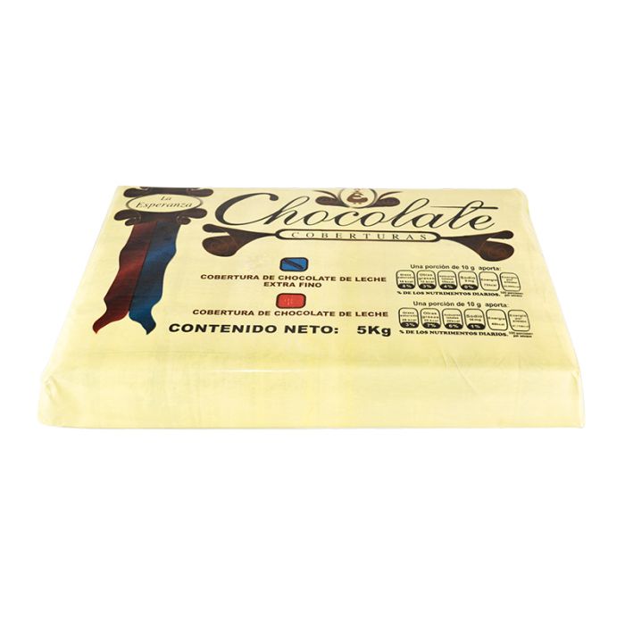  - Cobertura extra fina de chocolate de leche La Esperanza 5 kg - 1